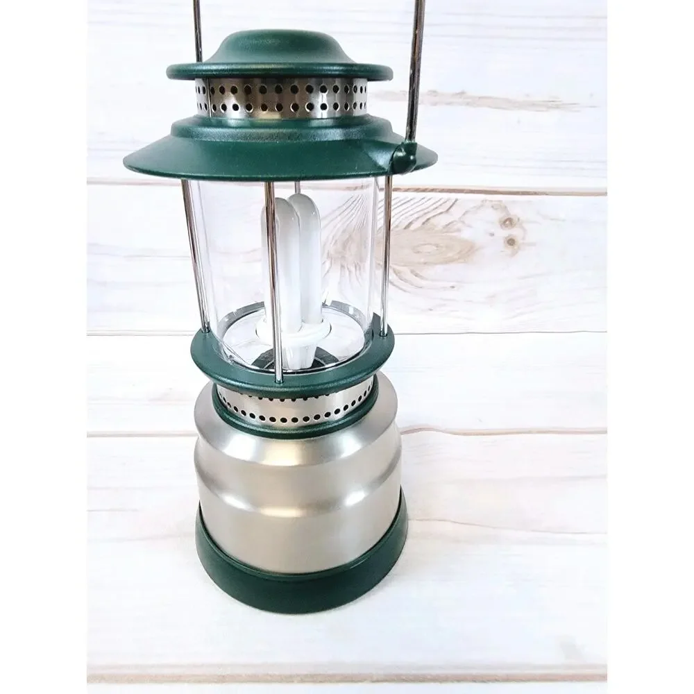 GE SteelBeam Fluorescent Camping Light Lantern 17000 Excellent
